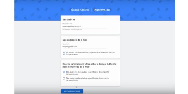 Como criar conta no Google Adsense em Vídeo?